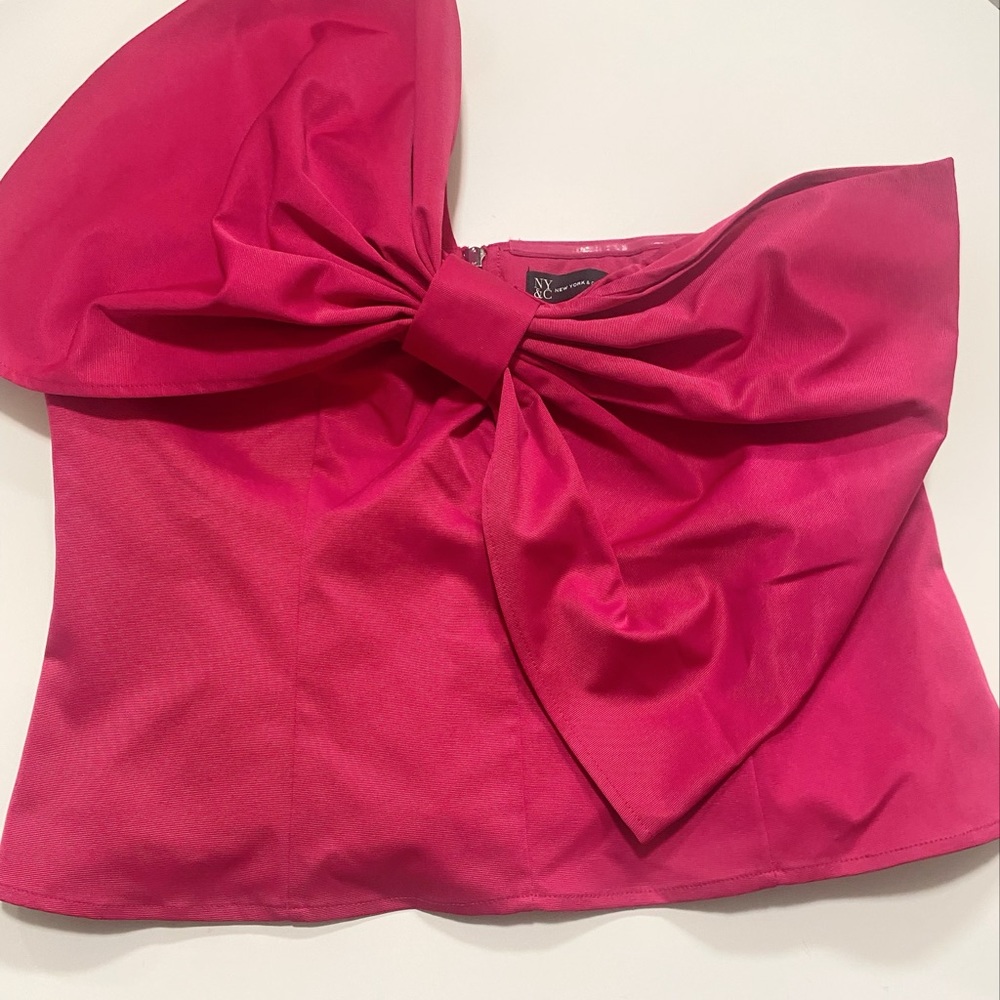 Elegant Pink Bow Top NWT